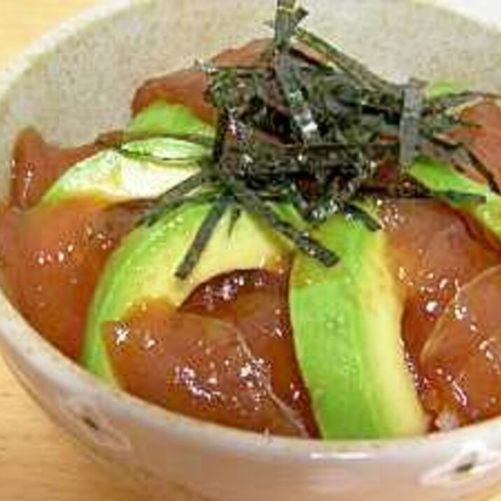 簡単うまい　★安いマグロも美味しくなる漬け丼★